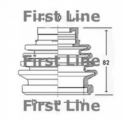 FIRST LINE fcb2576 -  Пыльник, приводной вал